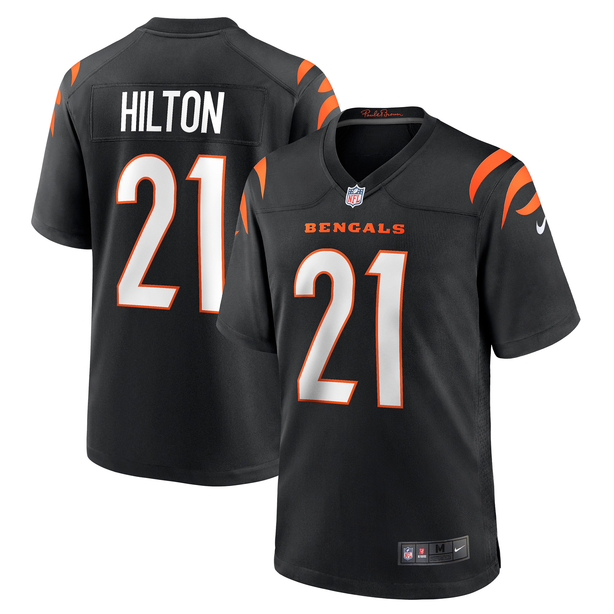 Cincinnati Bengals Mike Hilton Black Game Player NFL Jersey Men's
