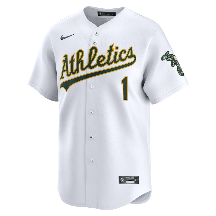 Esteury Ruiz 1 Oakland Athletics Home Limited Player White MLB Jersey Men's
