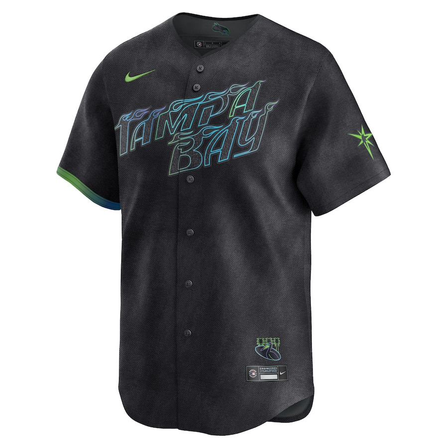 Tampa Bay Rays 2024 City Connect Limited Charcoal MLB Jersey Men's