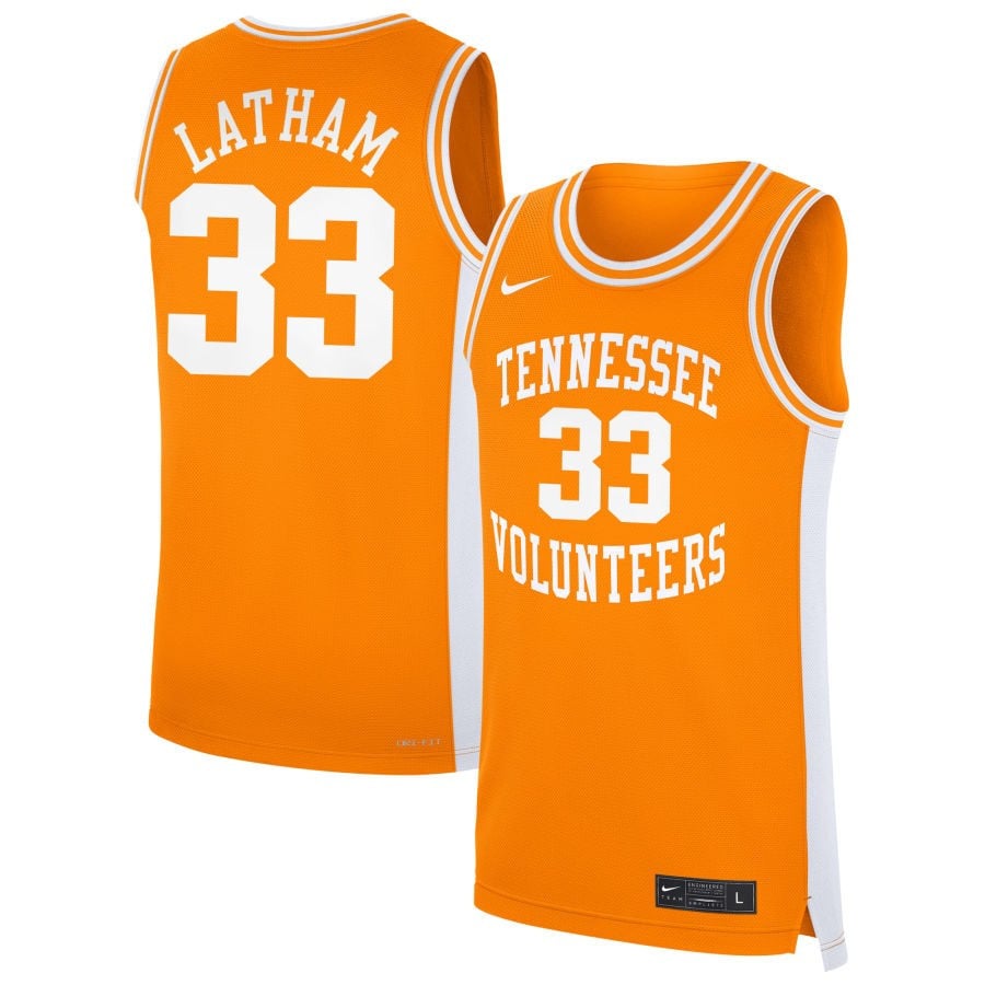 Alyssa Latham 33 Tennessee Volunteer Unisex NIL Orange NCAA Jersey Unisex