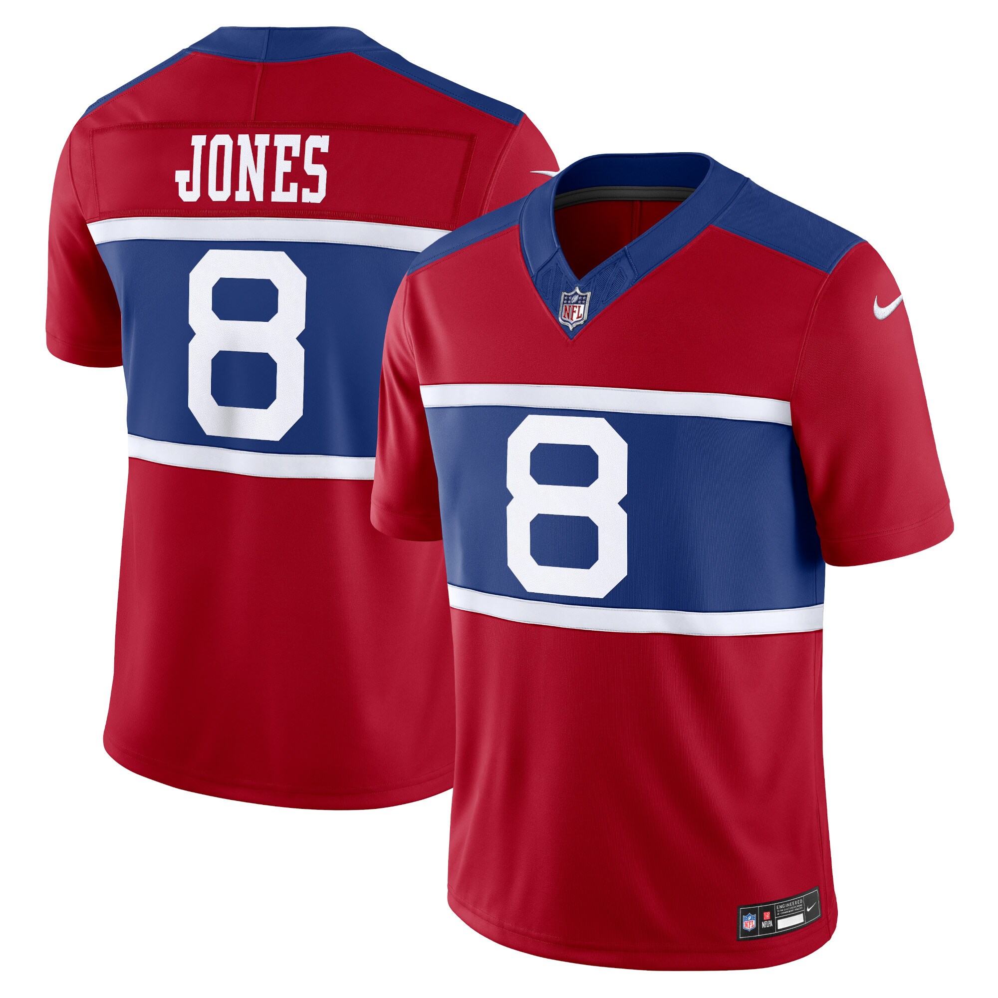 New York Giants Daniel Jones Century Red Alternate Vapor F.U.S.E. Limited NFL Jersey Men's