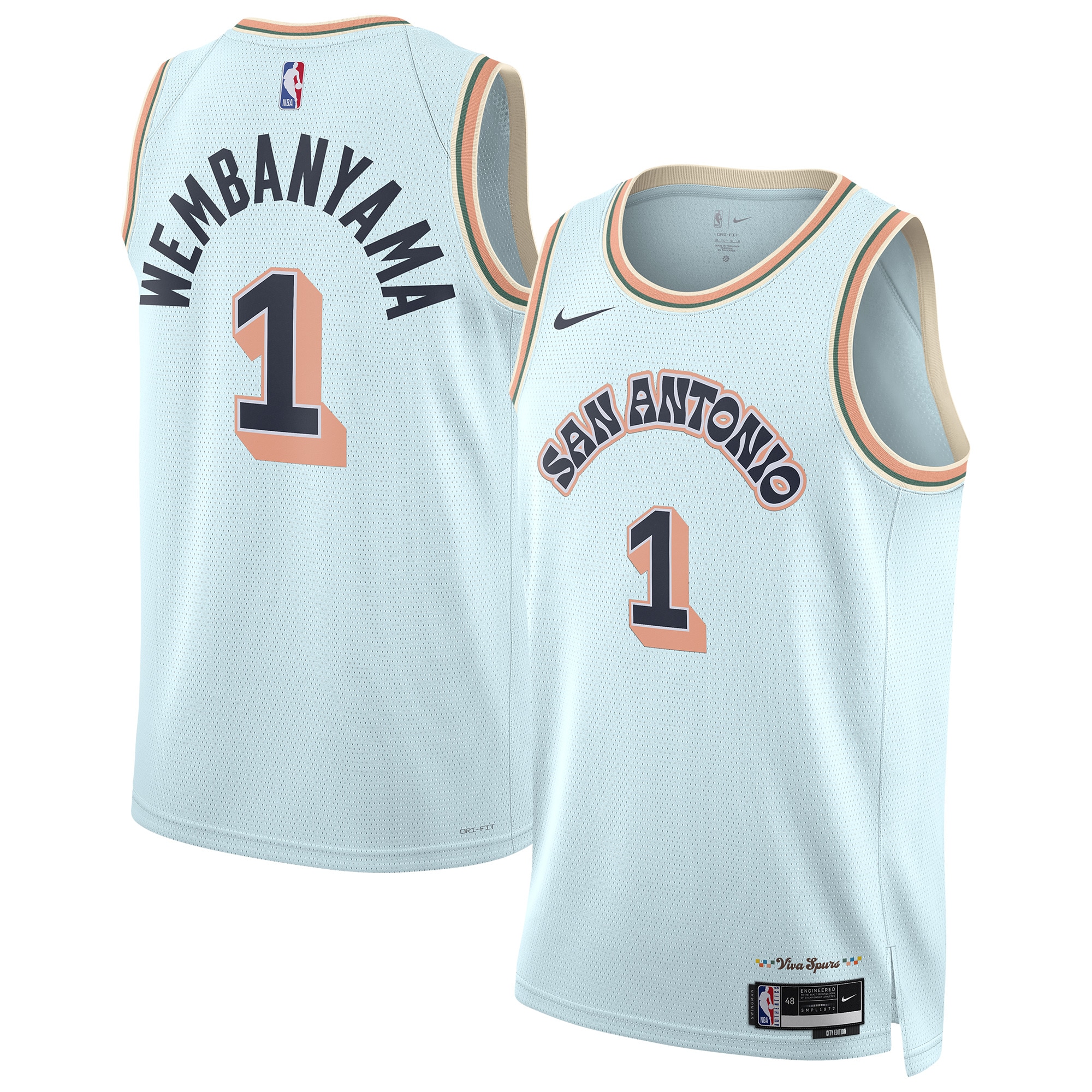 San Antonio Spurs City Edition Swingman Victor Wembanyama NBA Jersey Men's