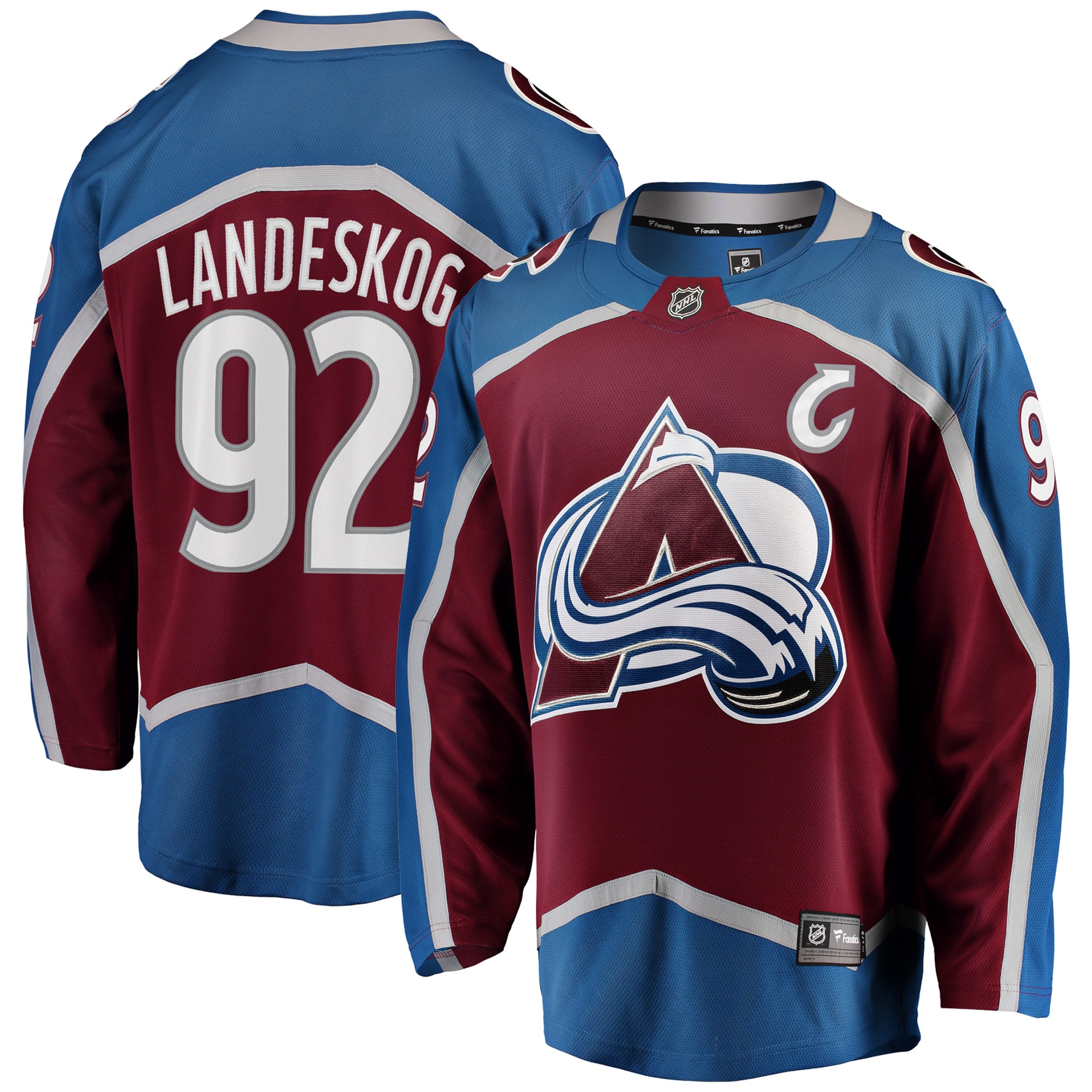 Colorado Avalanche Gabriel Landeskog Burgundy Breakaway Player NHL Jersey Men's