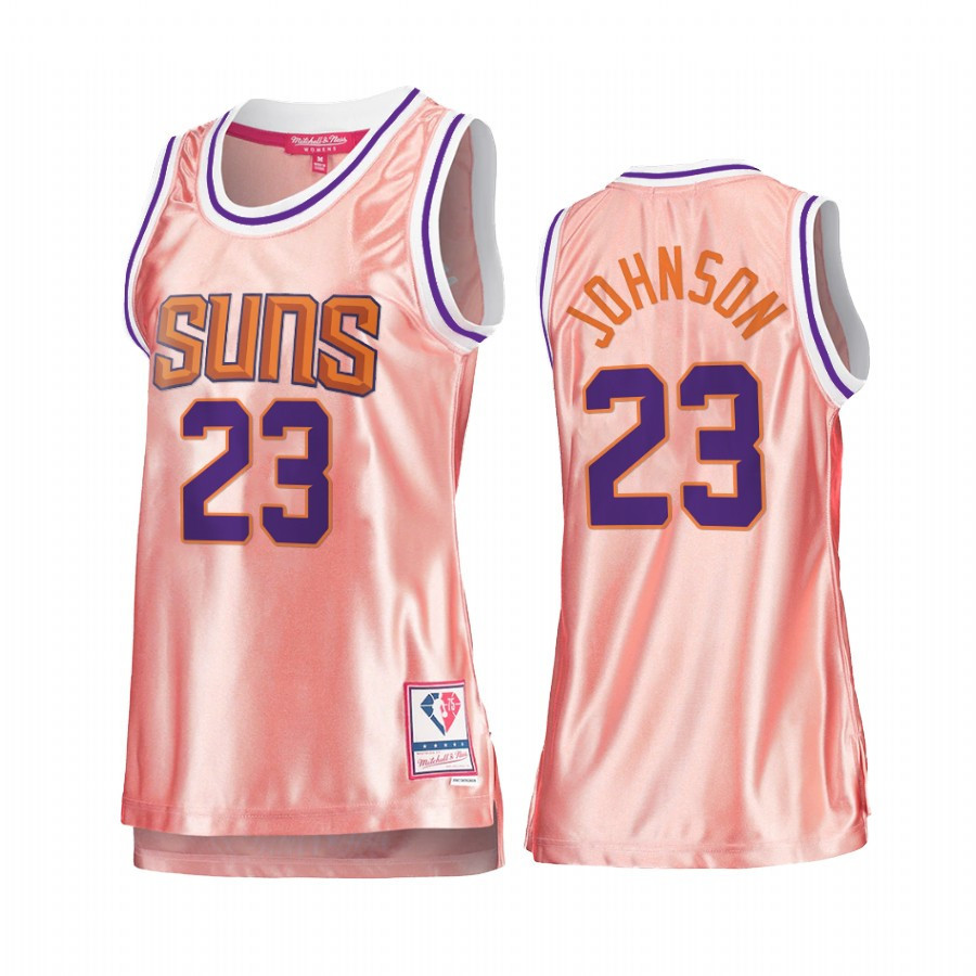 Phoenix Suns Cameron Johnson 23 Rose Gold Pink 75th Anniversary NBA Jersey Women's