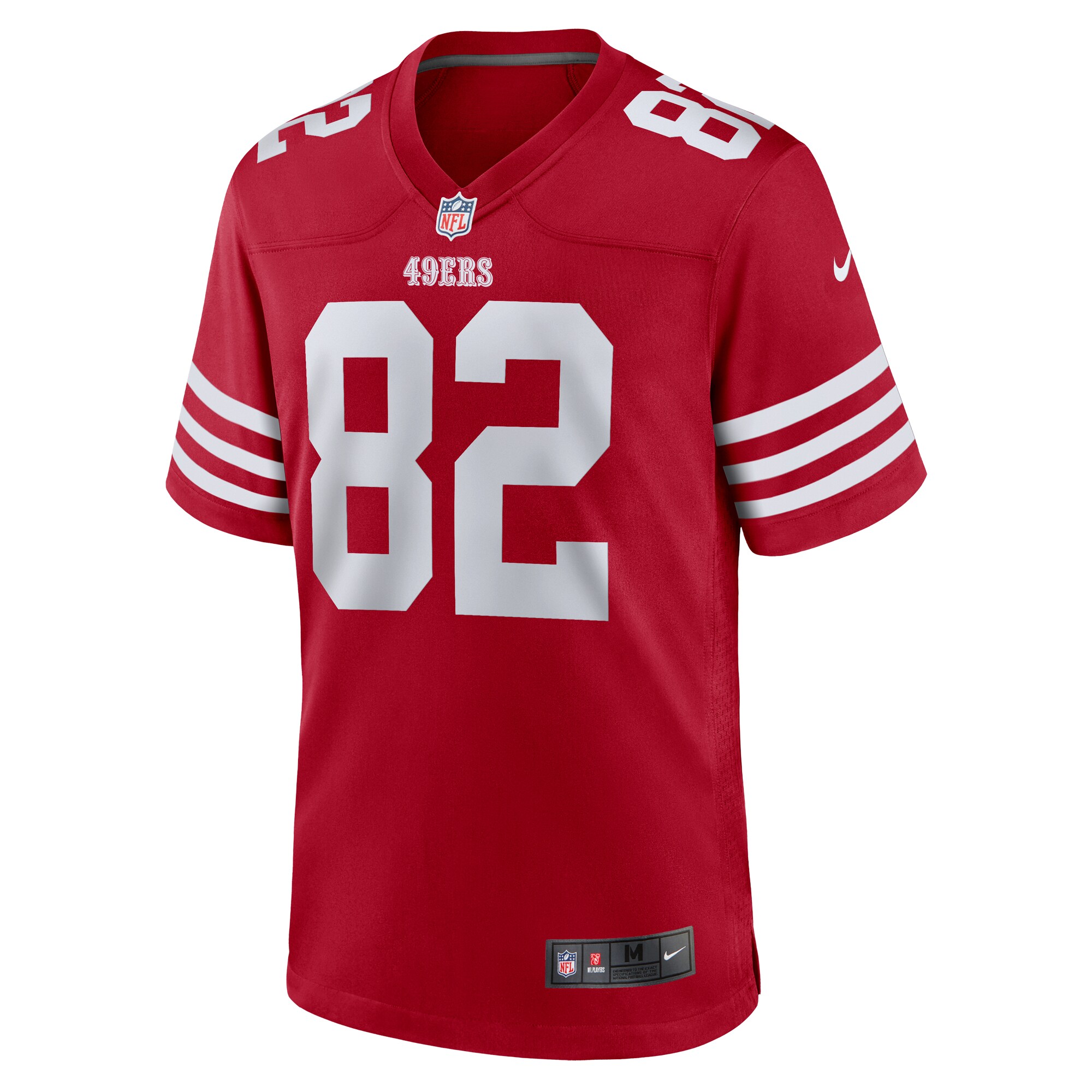 San Francisco 49ers Eric Saubert Scarlet Team Game NFL Jersey Men's