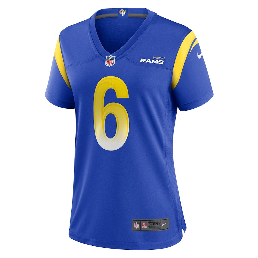 Drake Stoops 6 Los Angeles Rams Game Royal NFL Jersey Women's