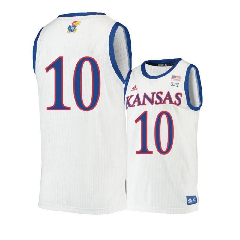 10 Sviatoslav Mykhailiuk Beige Kansas Jayhawks NCAA Jersey Men's