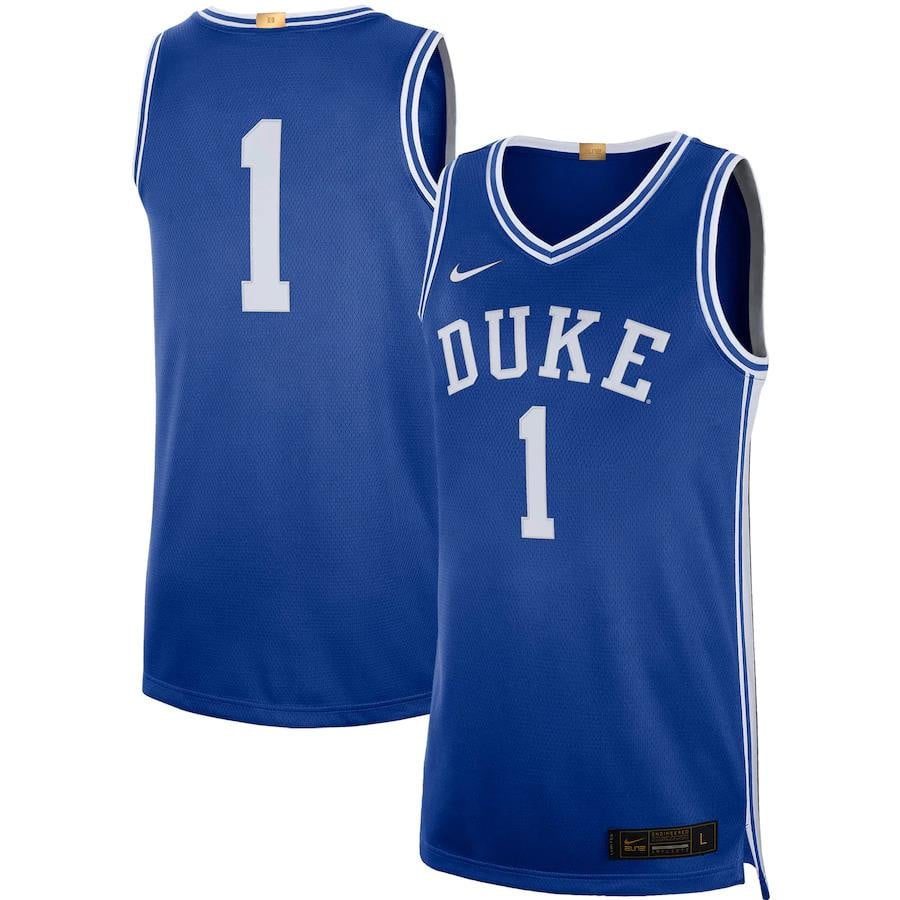 Duke Blue Devils Limited Royal #1 NCAA Jersey Men's