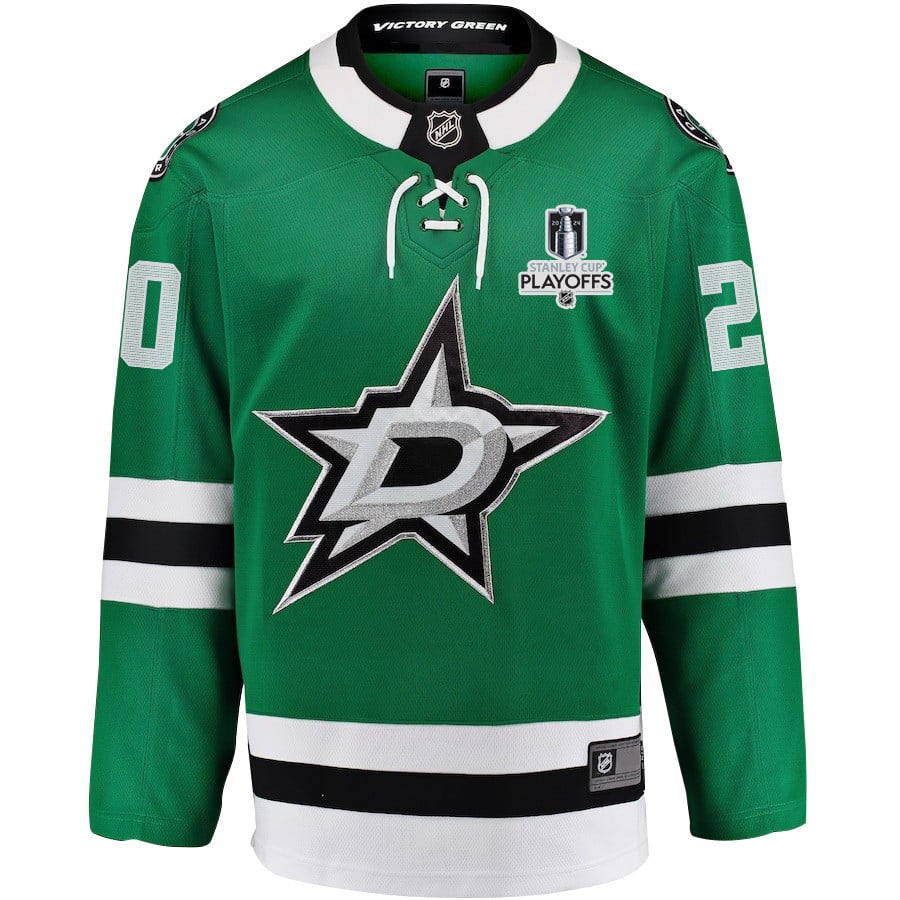 Ryan Suter 20 Dallas Stars 2024 Playoffs Patch Home Green NHL Jersey Men's