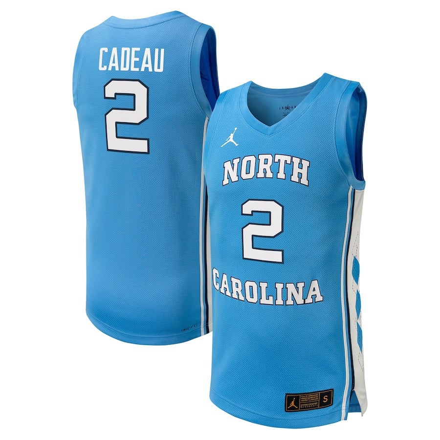 Elliot Cadeau 2 North Carolina Tar Heels Carolina Blue NCAA Jersey Men's