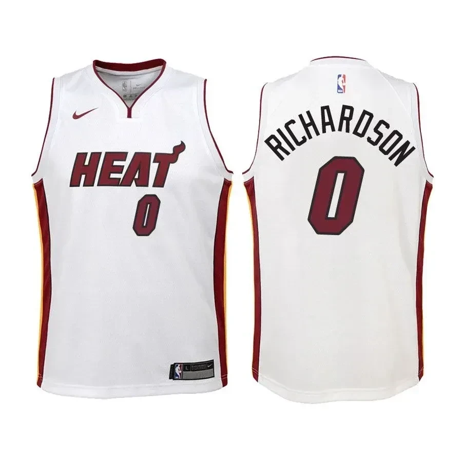 Miami Heat Josh Richardson 0 Association Editio White NBA Jersey Youth