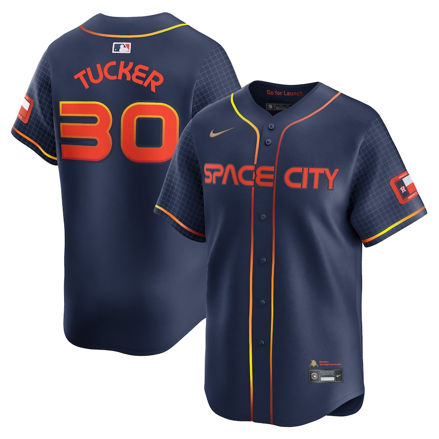 Kyle Tucker 30 Houston Astros City Connect Limited Navy MLB Jersey Men's