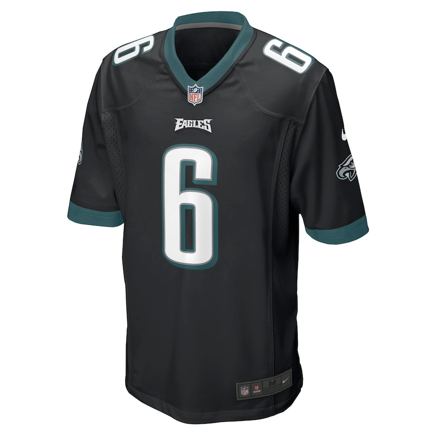 DeVonta Smith 6 Philadelphia Eagles Game Black NFL Jersey Men's
