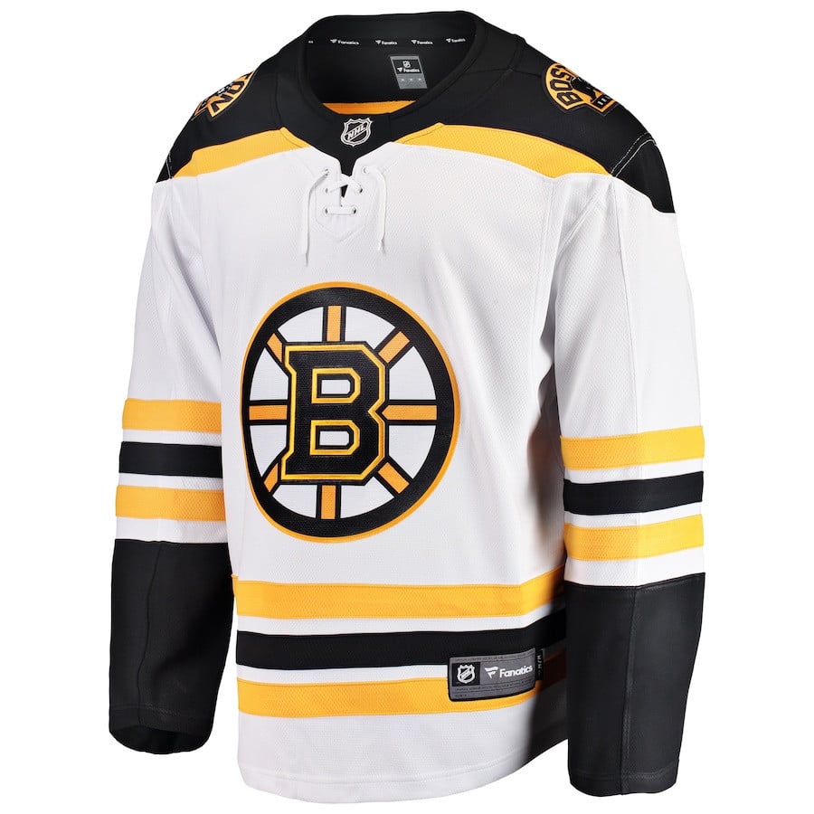 Boston Bruins Breakaway Away White NHL Jersey Men's