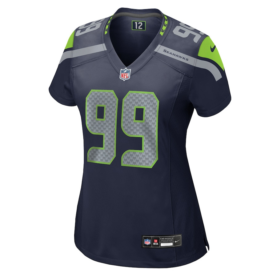Leonard Williams 99 Seattle Seahawks Game College Navy NFL Jersey Women's