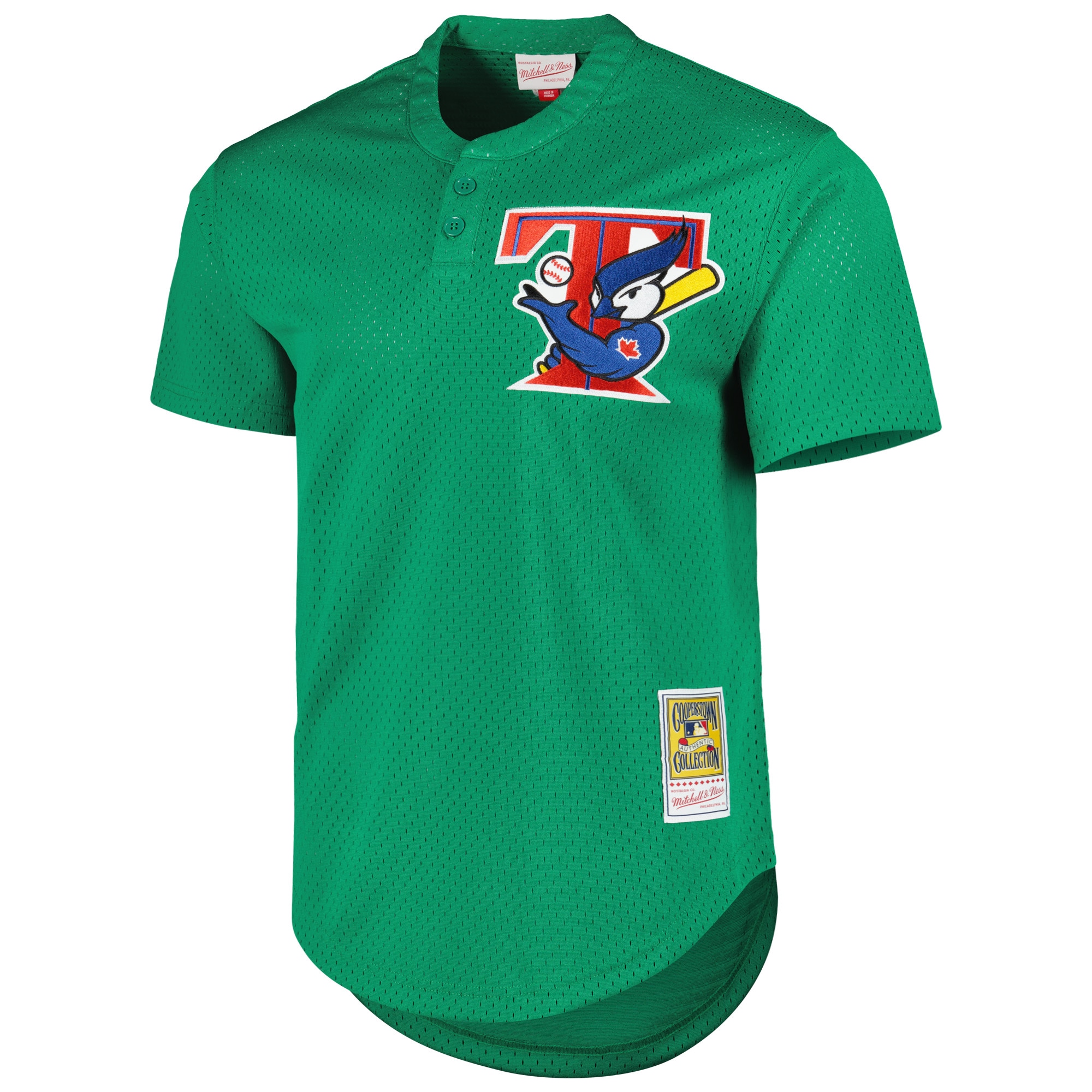 Toronto Blue Jays Mitchell Ness Green Cooperstown Collection Mesh Batting Practice MLB Jersey Men's