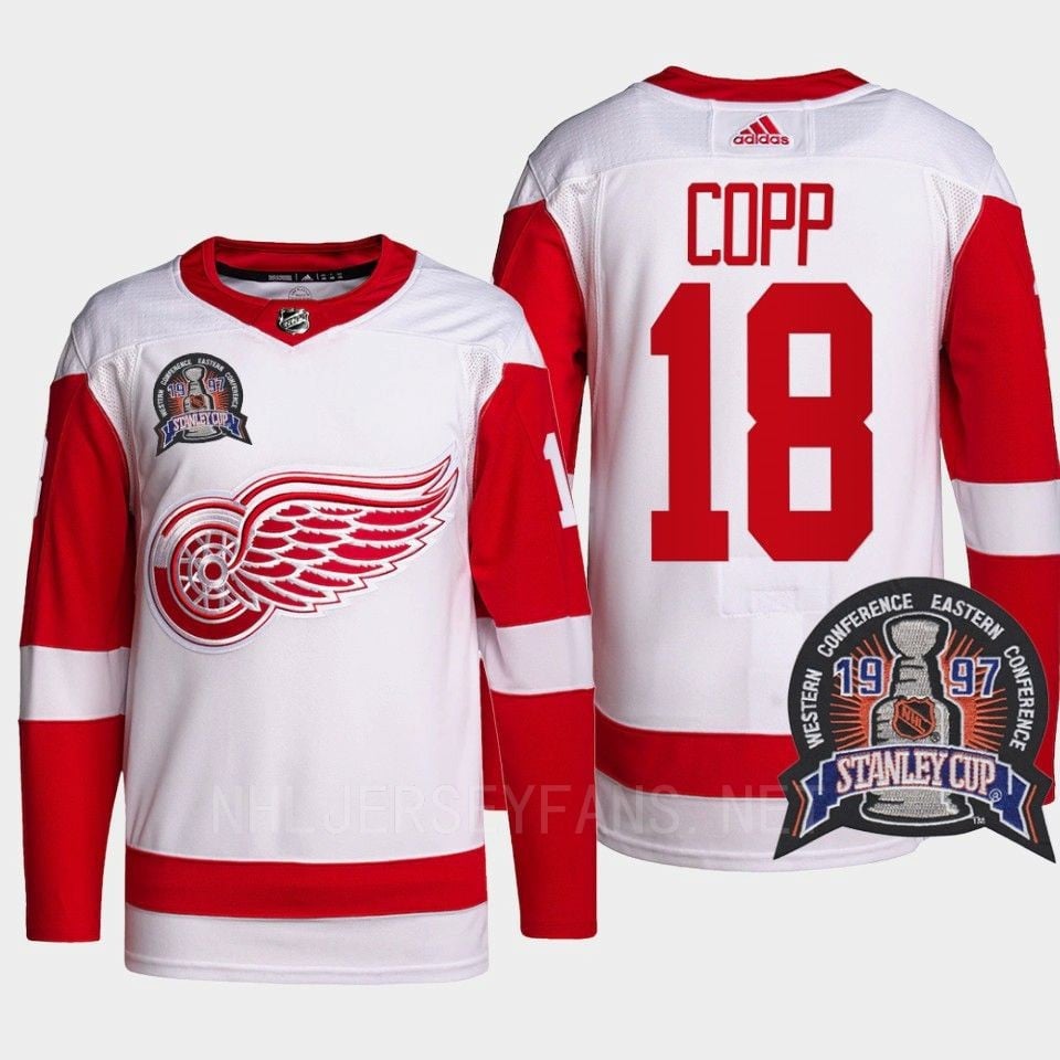 Andrew Copp 18 25th Anniversary Detroit Red Wings Red NHL Jersey Men's