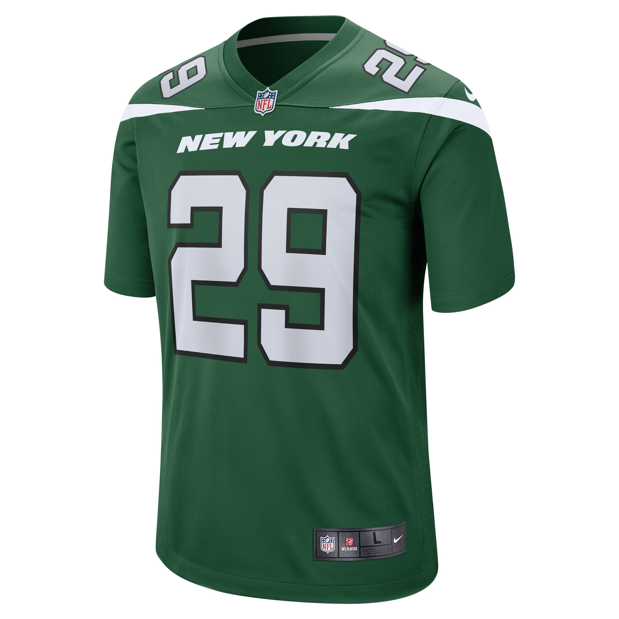 New York Jets Jarrick Bernard Converse Gotham Green Game NFL Jersey Men's