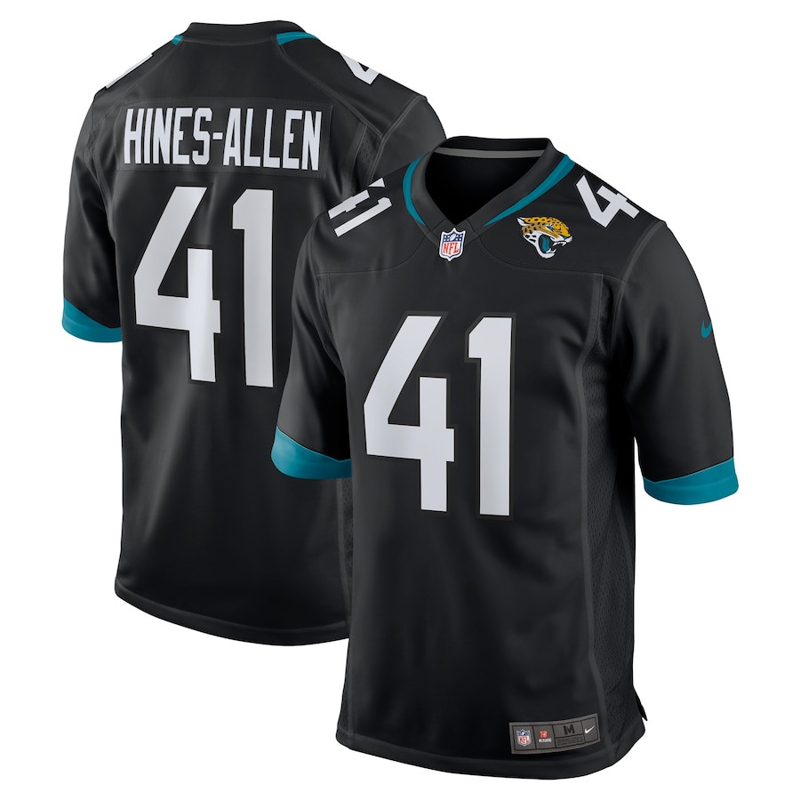 Josh Hines-Allen 41 Jacksonville Jaguars Alternate Player Game Black NFL Jersey Men's