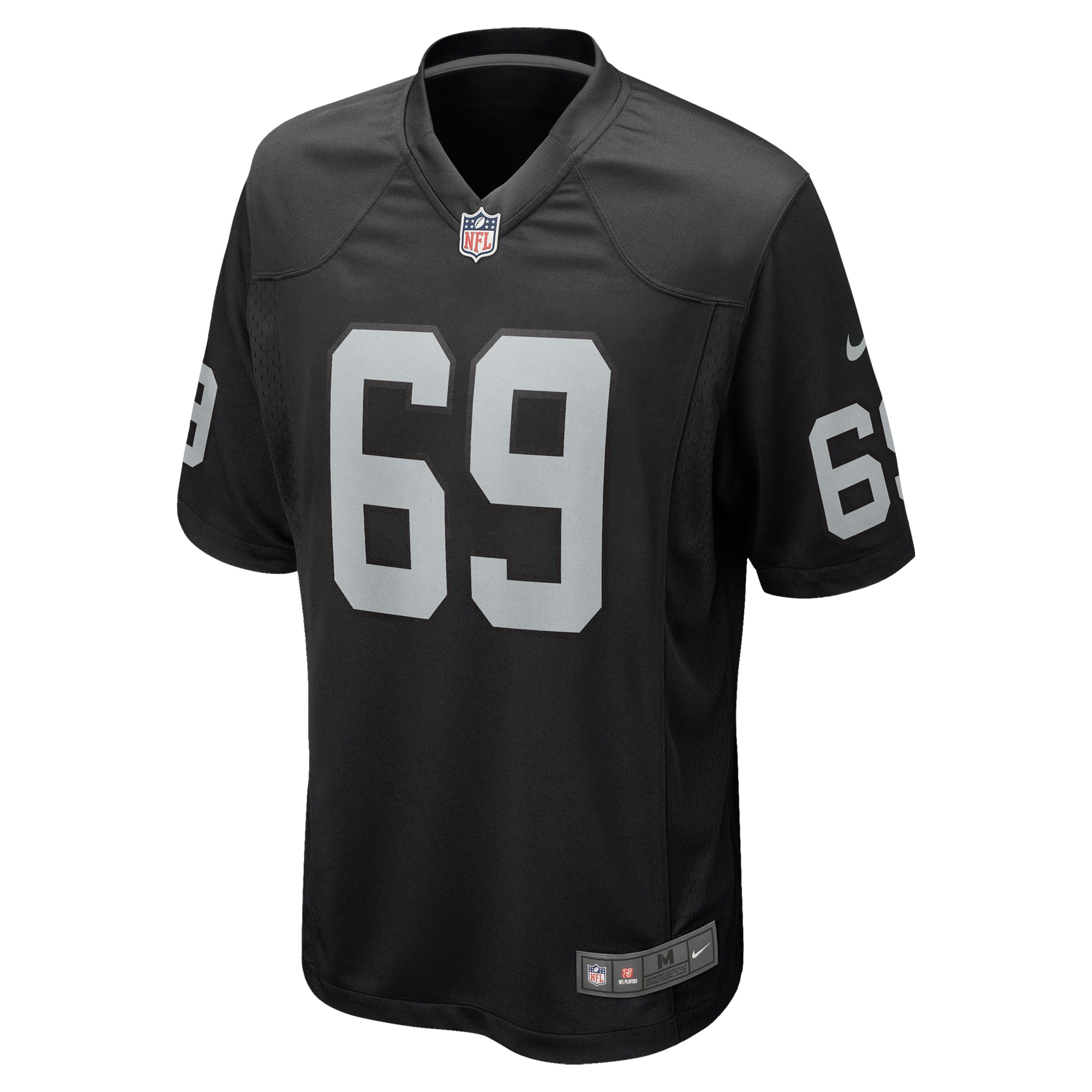 Las Vegas Raiders Adam Butler Black Team Game NFL Jersey Men's