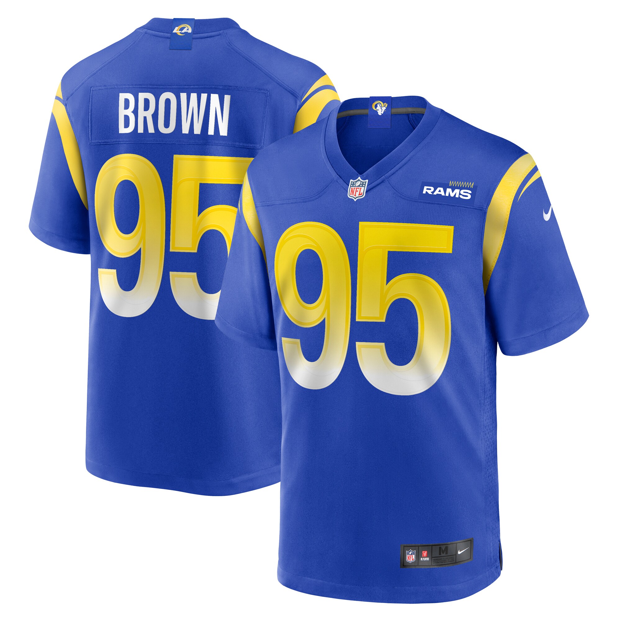 Los Angeles Rams Bobby Brown III Royal Team Game NFL Jersey Men's