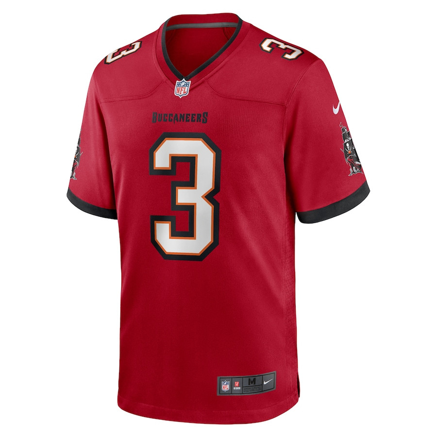 Jordan Whitehead 3 Tampa Bay Buccaneers Game Red NFL Jersey Men's