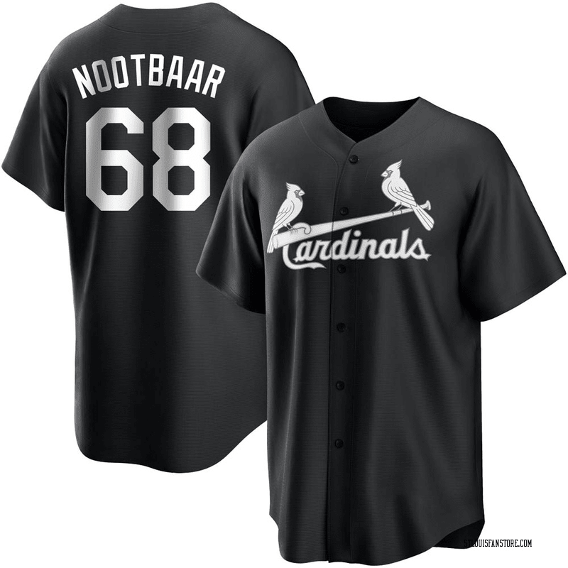 Lars Nootbaar 68 St. Louis Cardinals Black MLB Jersey Men's