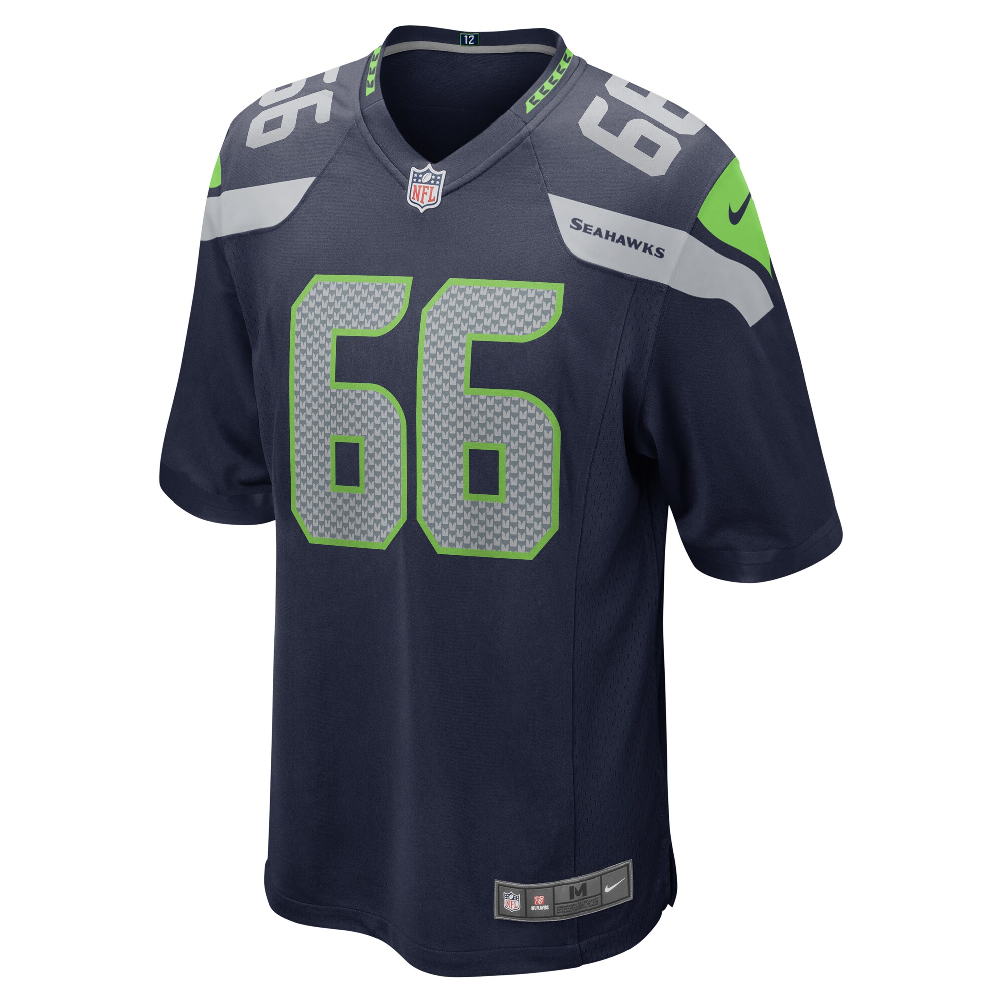 Seattle Seahawks McClendon Curtis College Navy Team Game NFL Jersey Men's