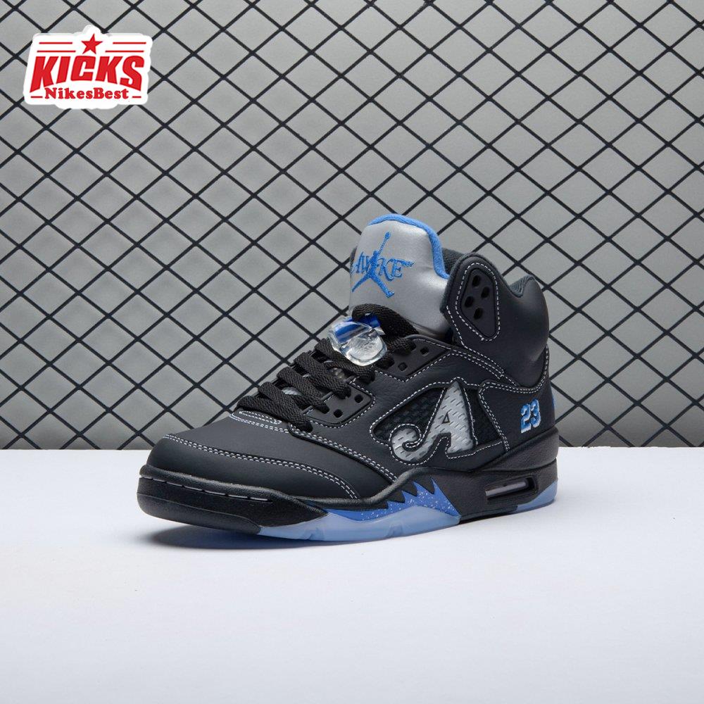 Awake NY X Air Jordan 5 Black/Racer Blue DV4982-004 Unisex