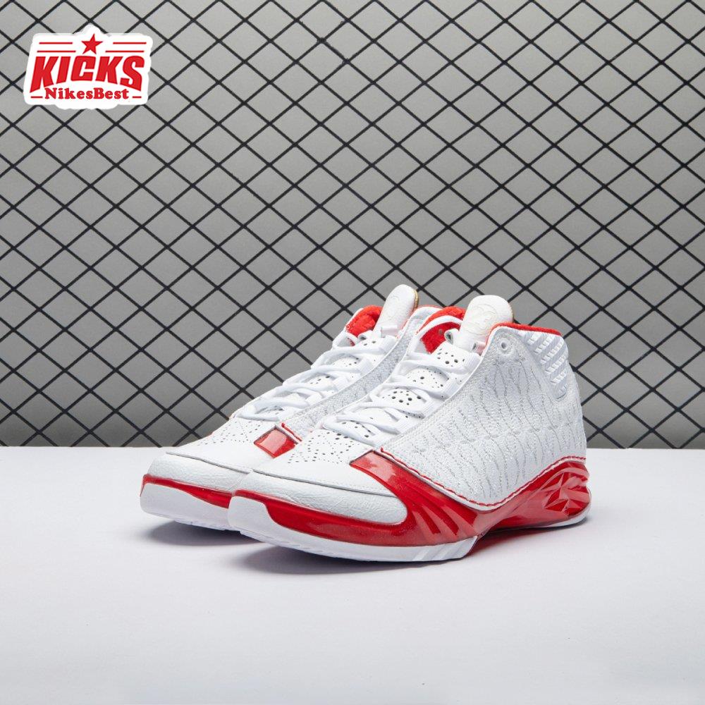 Air Jordan 23 White Varsity Red 318376-161 Men's