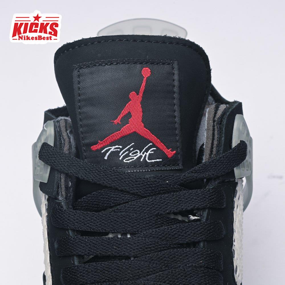 Off-White X Air Jordan 4 Bred CV9388-001 Men's