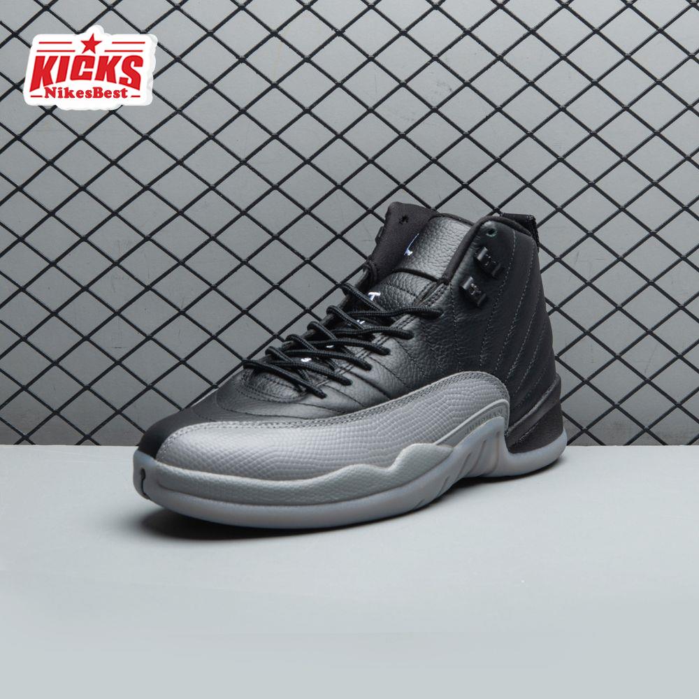 Air Jordan 12 Black Wolf Grey CT8013-019 Men's