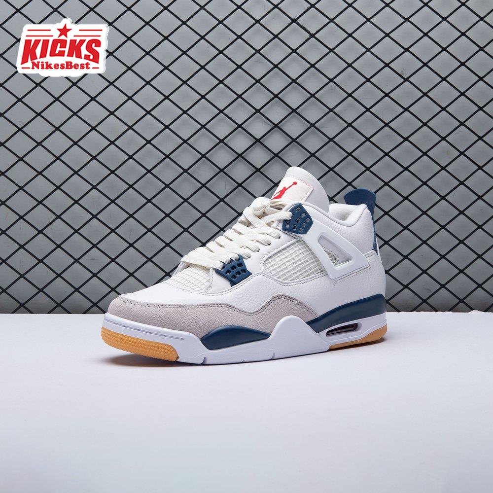 Air Jordan 4 SB Summit White/Navy DR5415-100 Unisex