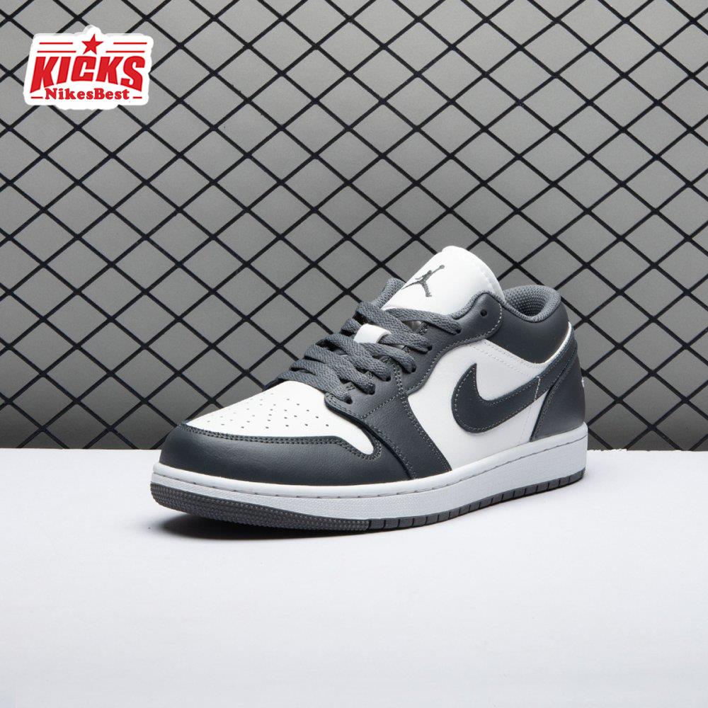 Air Jordan 1 Low Grey White 553558-044 Unisex