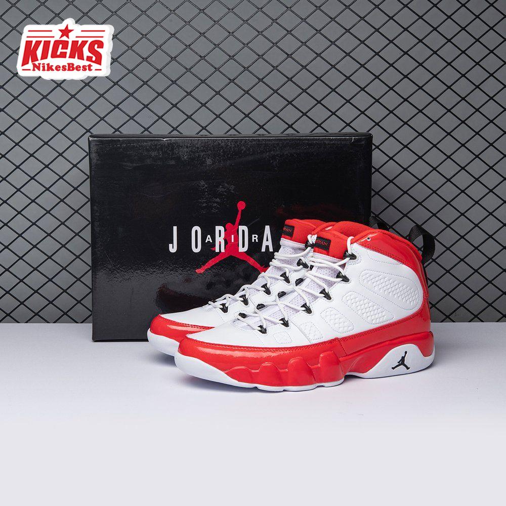 Air Jordan 9 Retro White Gym Red 302370-160 Men's