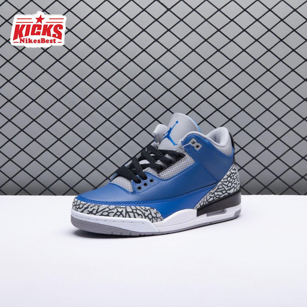 Air Jordan 3 Retro Varsity Royal Cement CT8532-400 Men's