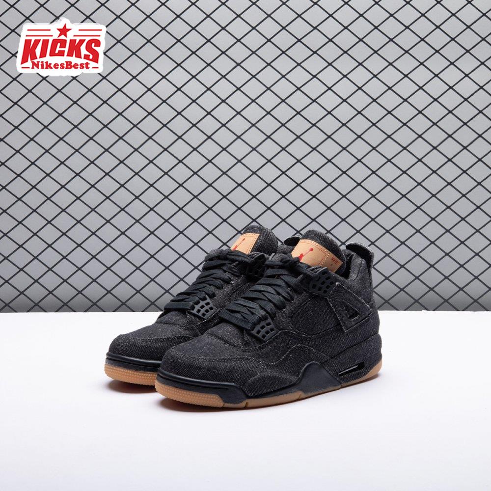 Air Jordan 4 Retro Levi s Black Men's