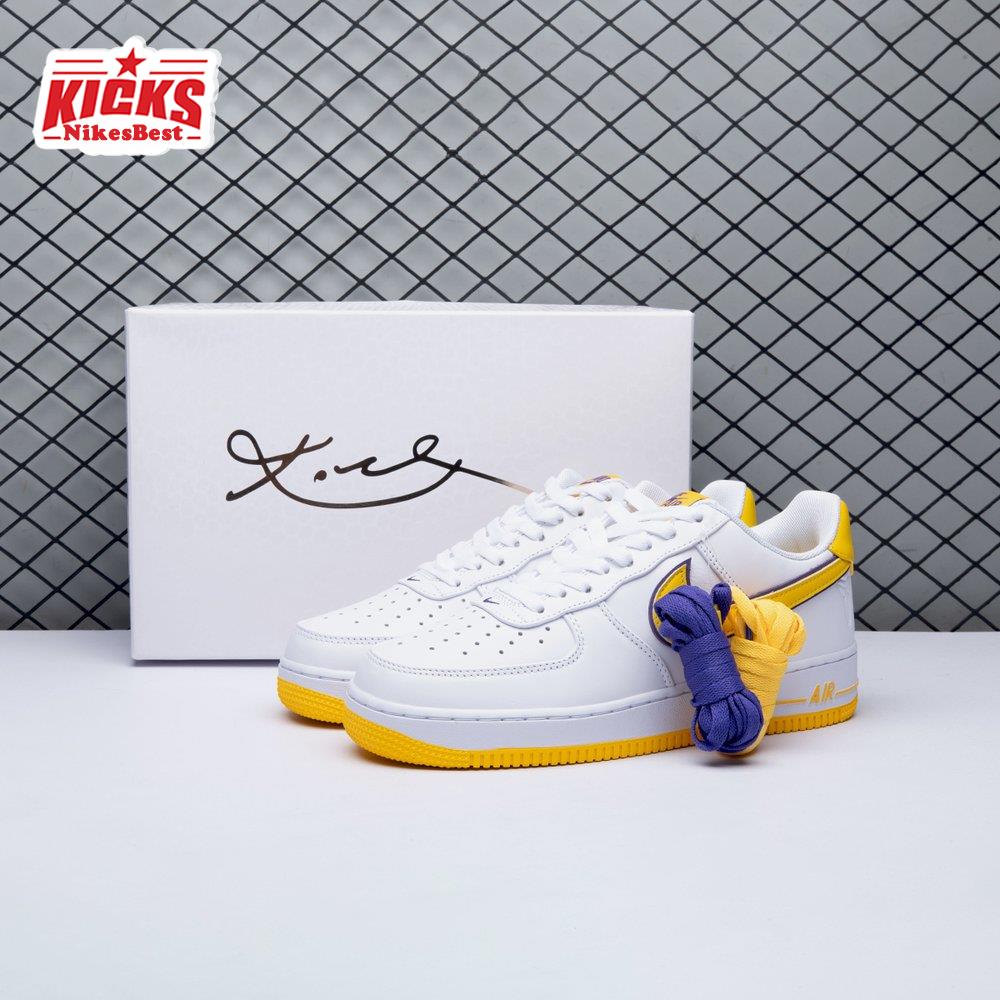 Nike Air Force 1 Low Retro QS Kobe Bryant Lakers Home FZ1151-100 Unisex