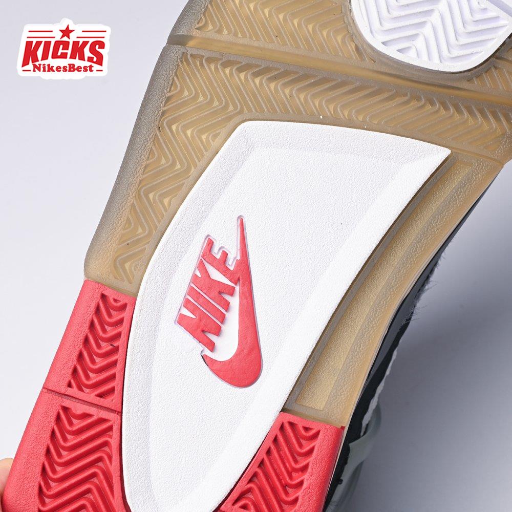 Off-White X Air Jordan 4 Bred CV9388-001 Men's