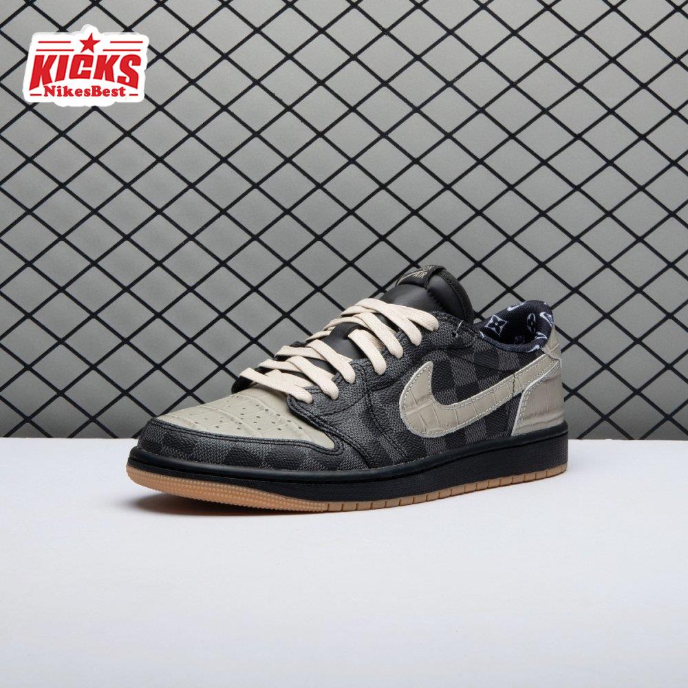 Air Jordan 1 Low X VL Grey and Black DZ2505-001 Men's