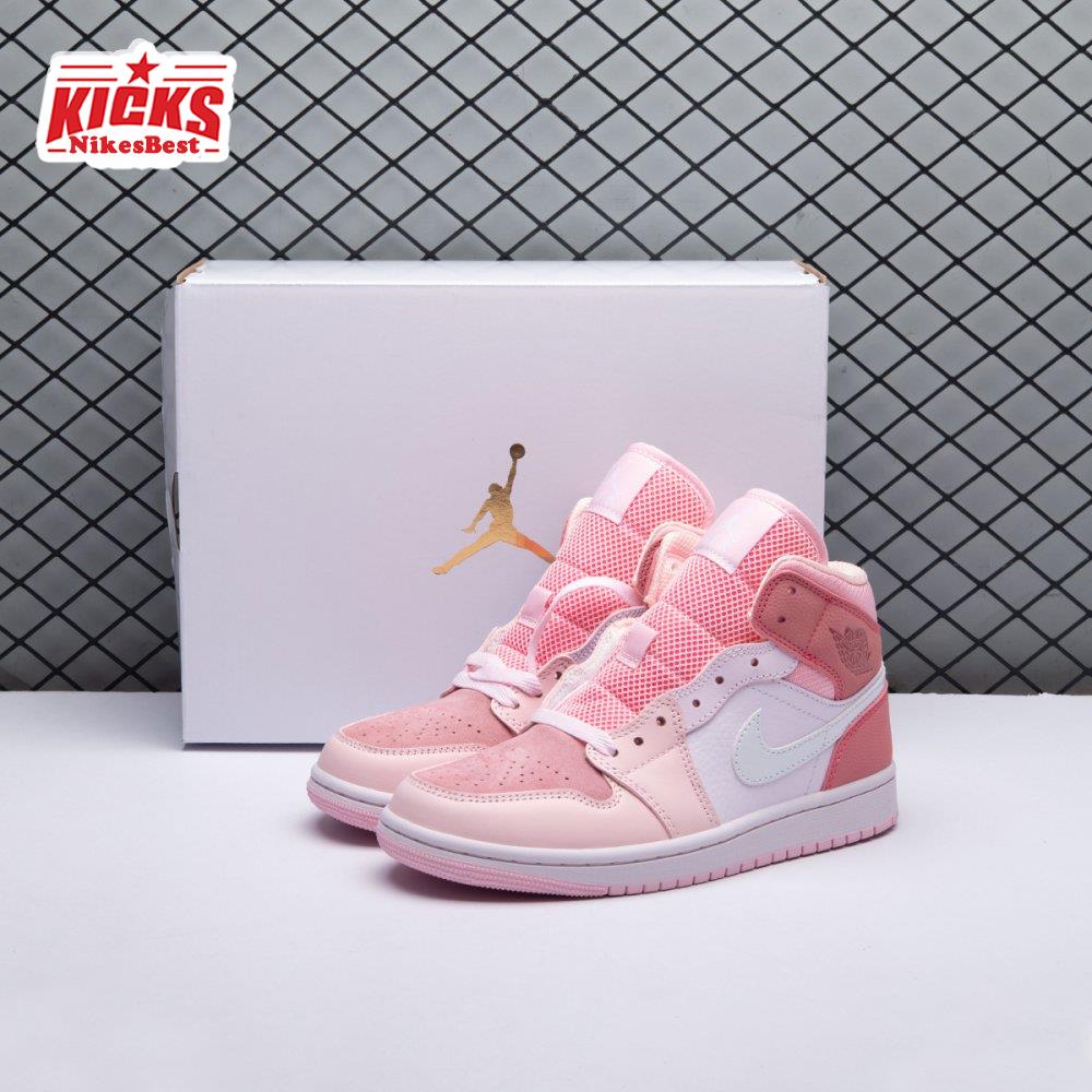 Air Jordan 1 Mid Digital Pink CW5379-600 WoMen's