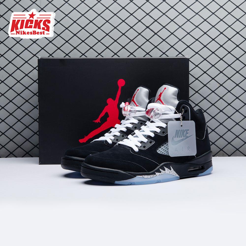 Air Jordan 5 Black Metallic Reimagined HF3975 001 Unisex