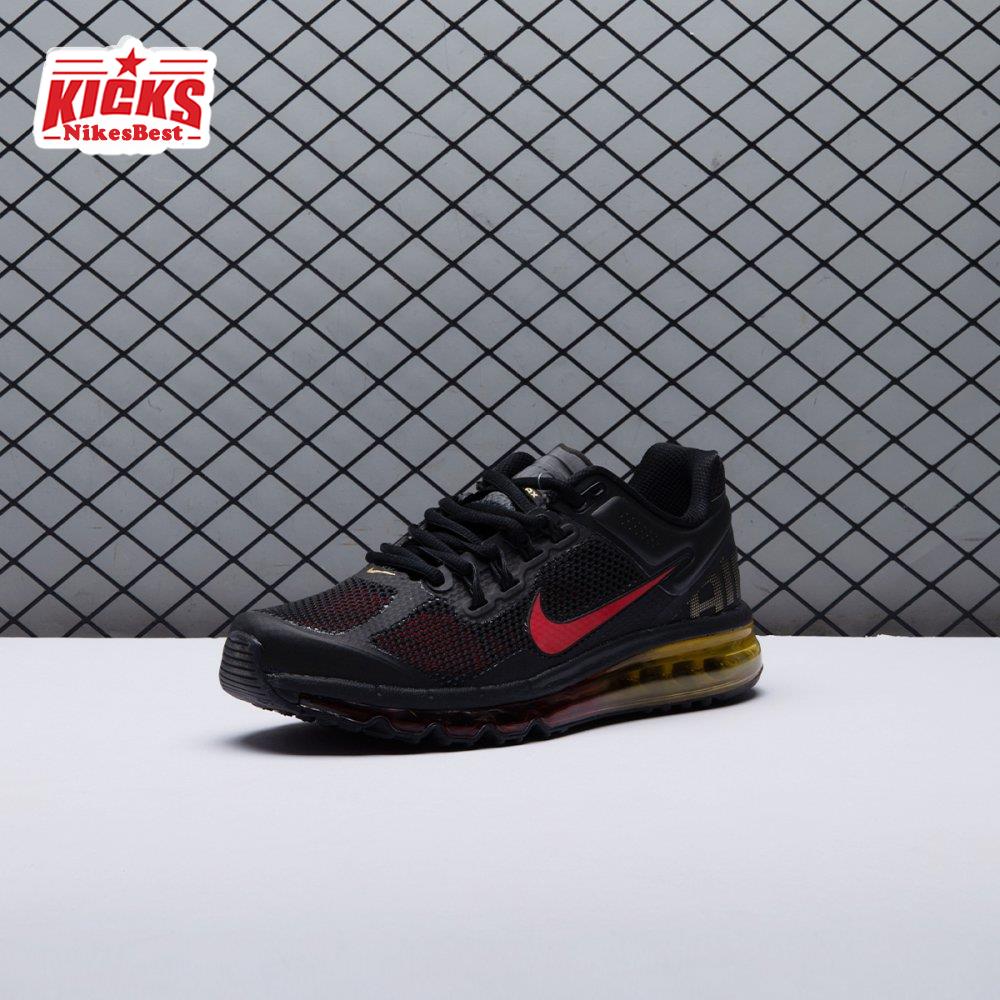 Nike Air Max 2013 Black Laser Orange University Red HF3660-002 Unisex