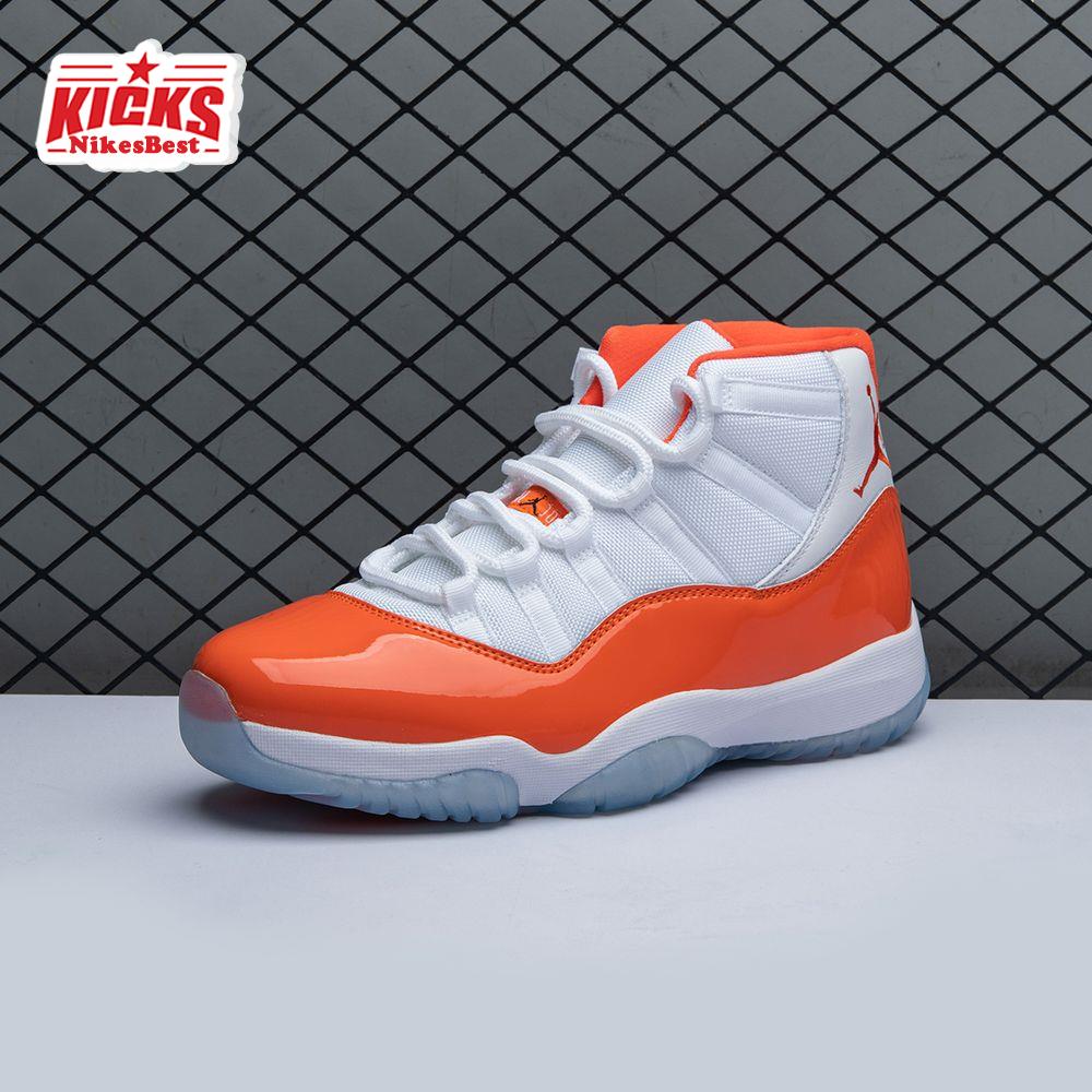 Air Jordan 11 Retro High 72-10 White Orange Men's