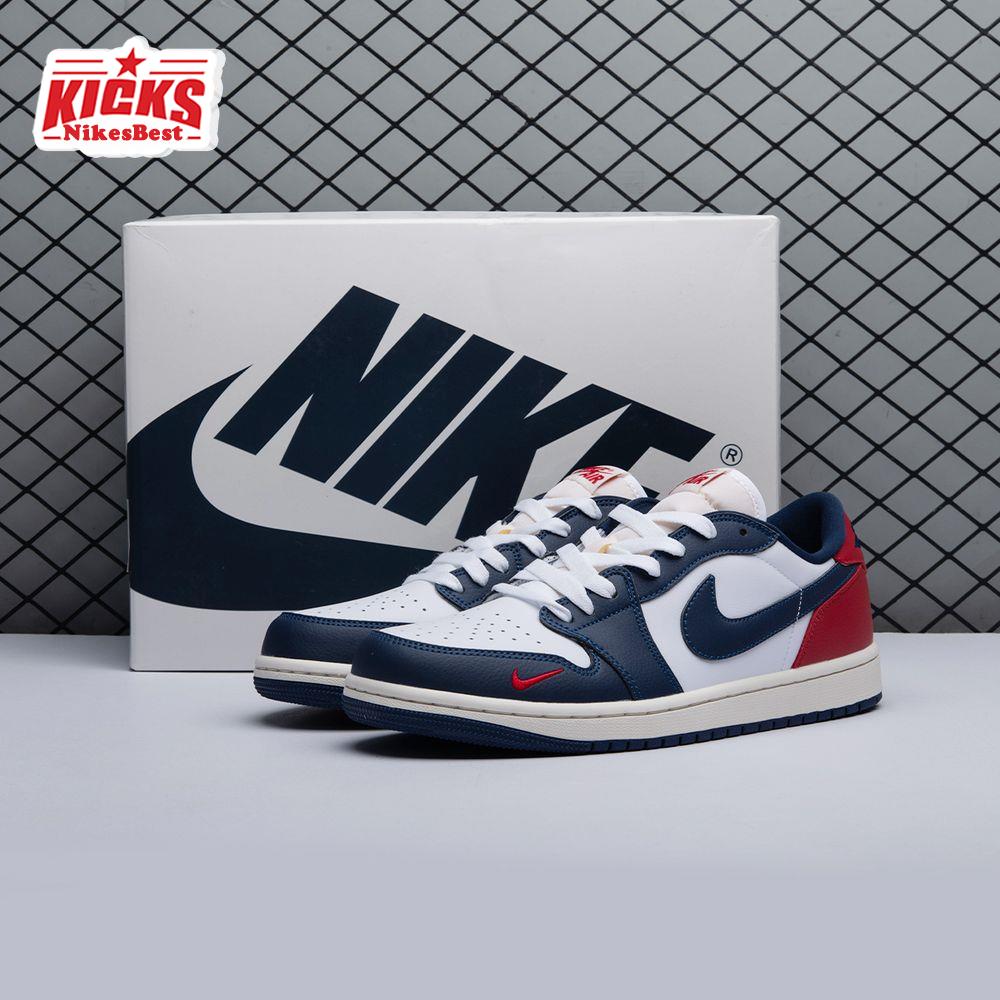 Air Jordan 1 Low OG Gym Red & Midnight Navy HQ2993-100 Unisex