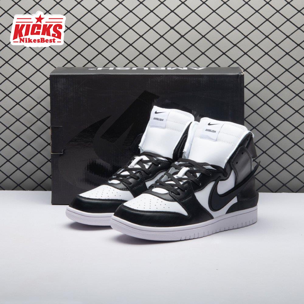 Nike Dunk High AMBUSH Black White Unisex