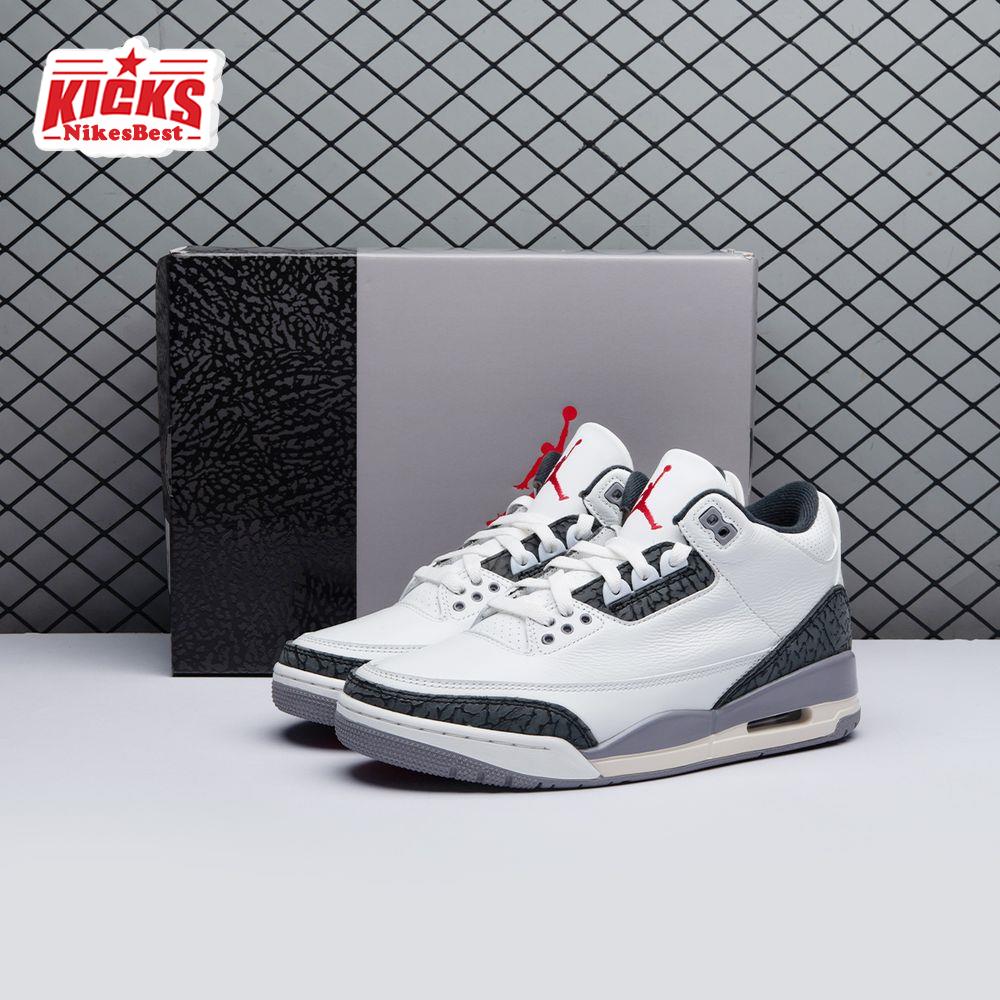 Air Jordan 3 Retro Cement Grey CT8532-106 Unisex
