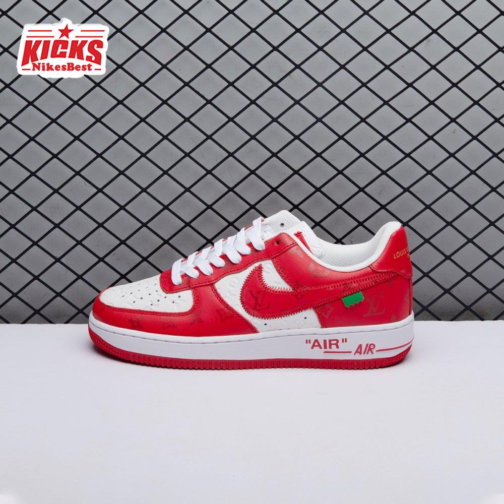 Nike Air Force 1 Low By Virgil Abloh White Red Men's