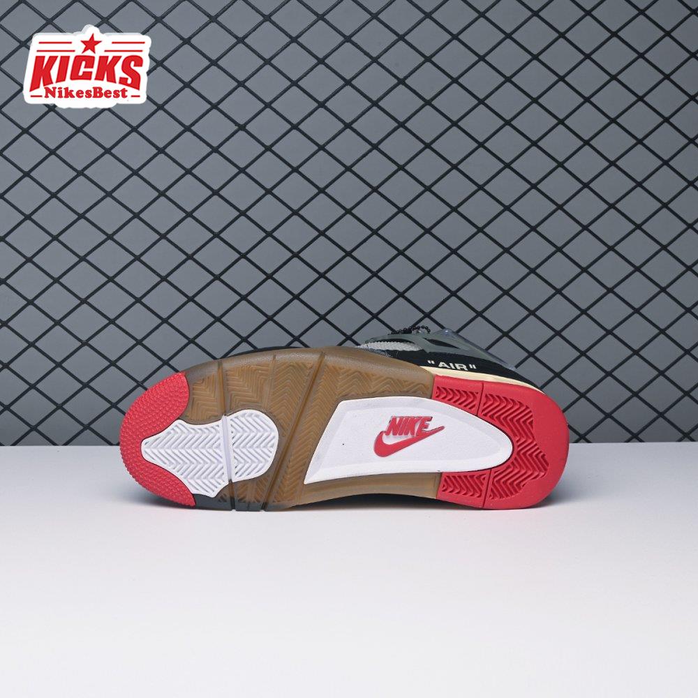 Off-White X Air Jordan 4 Bred CV9388-001 Men's