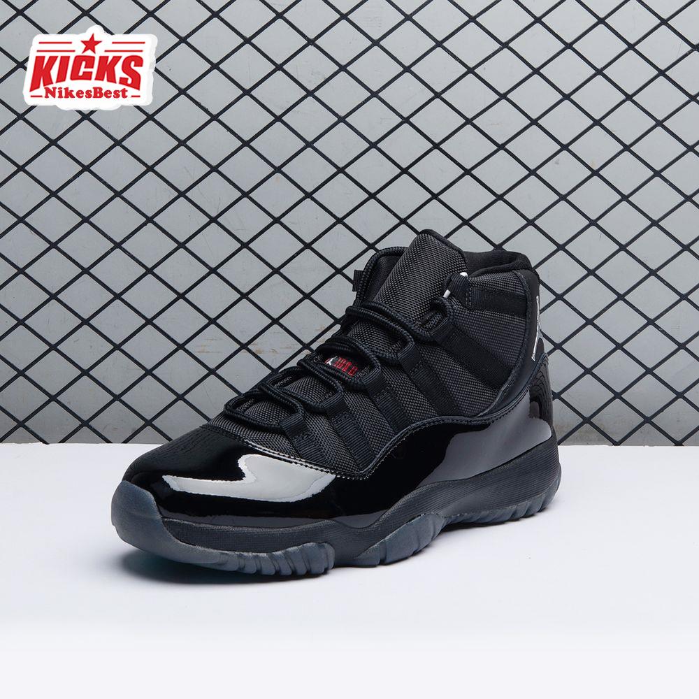 Air Jordan 11 Black Red Grey Men's